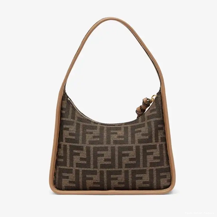 Cheap HOT Brown In FF Mini Bag Fendessence Fendi Fabric Motif 0328